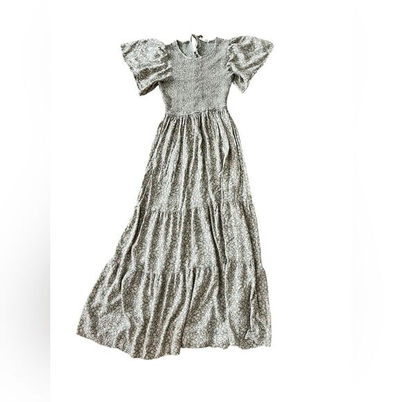 In Bloom Dresses & Skirts - Floral Maxi Dress with Puff Sleeves